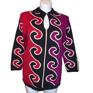 Susan Martin Vintage Coastal Grandma Knit Sweater, Size M